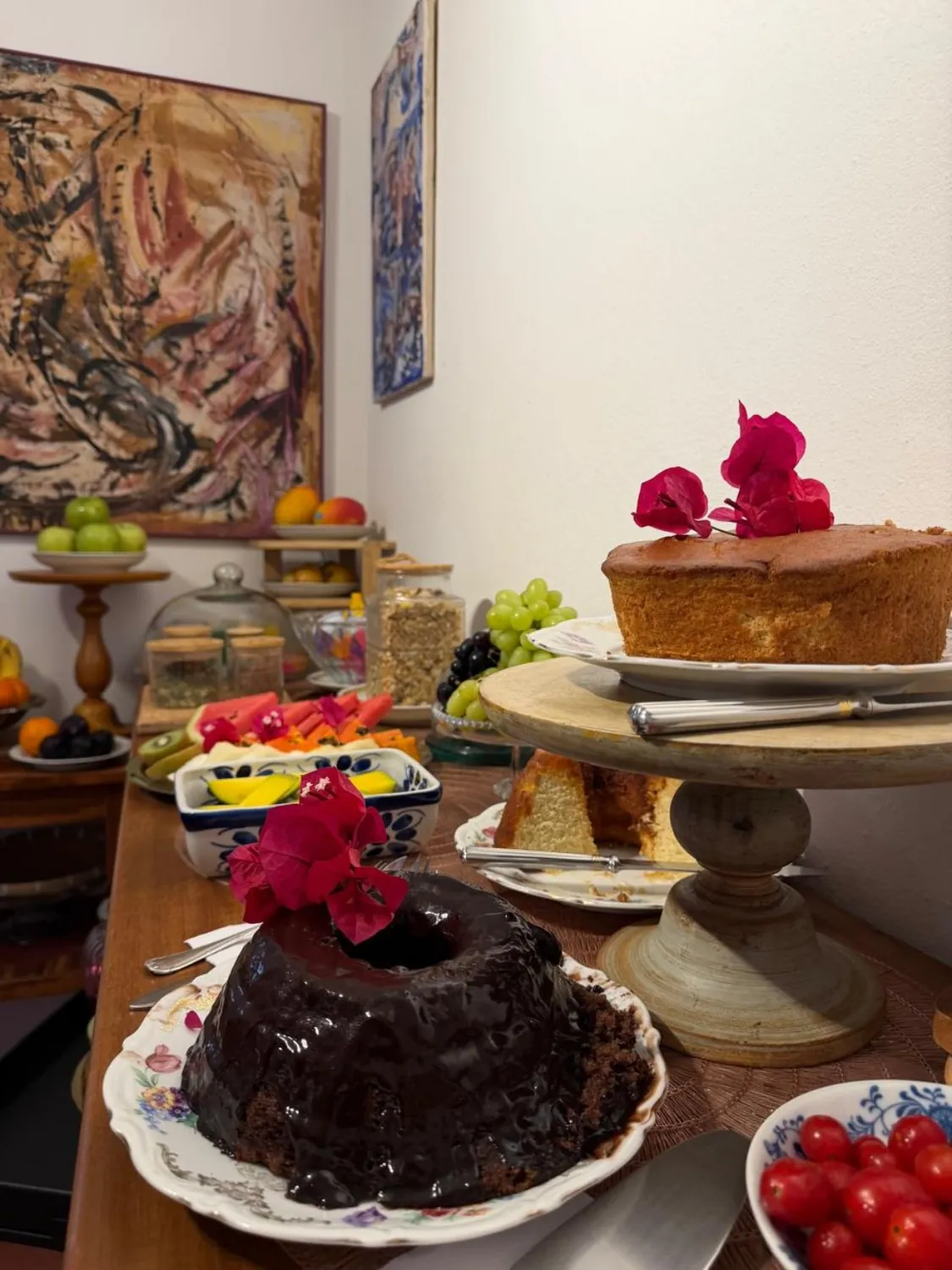 Café da manhã da Casa Arte Caborê